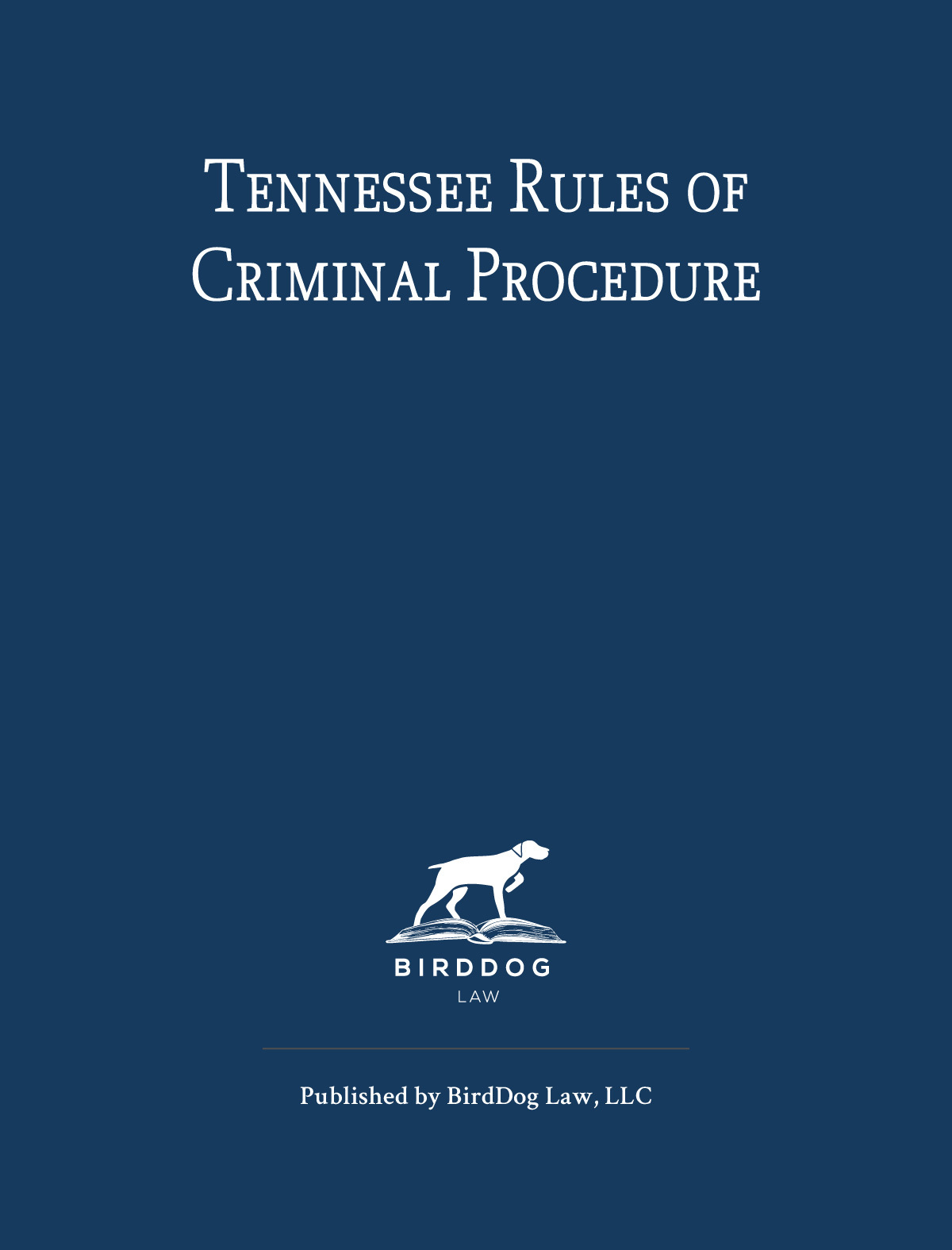 Cover image for Tennessee Rules of Criminal Procedure - 2023-2024
